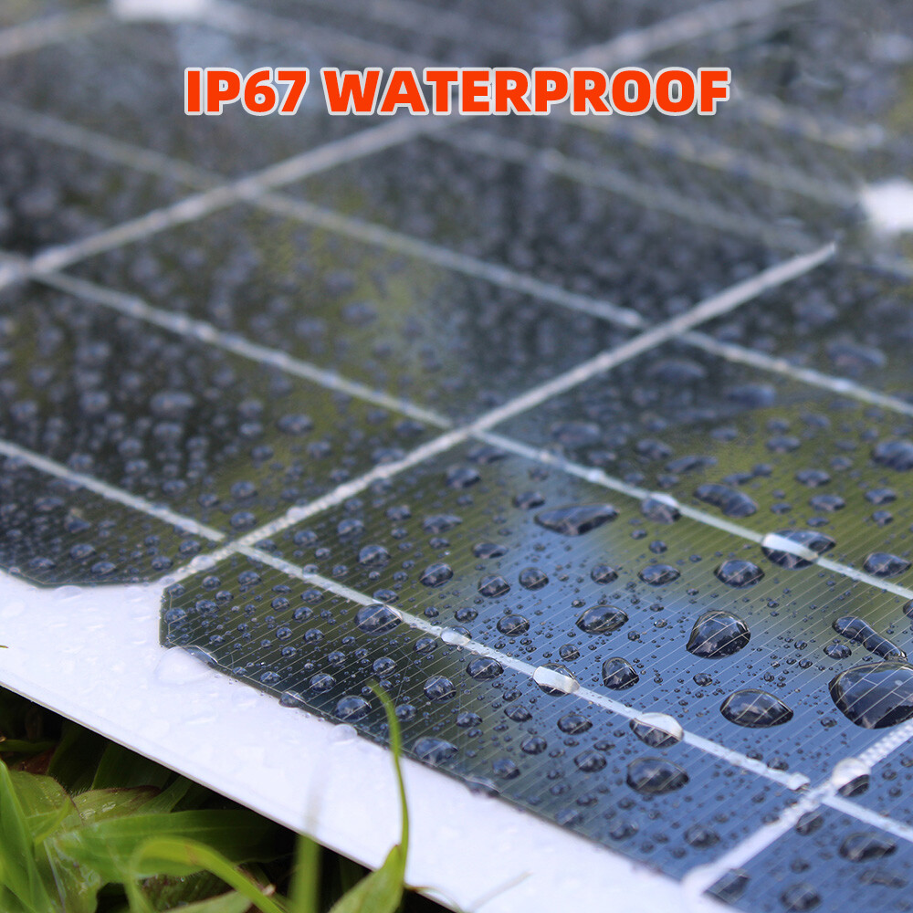 200W Watt Flexible Mono Solar Panel 18V Volt Car Boat RV Home Rooftop Camping