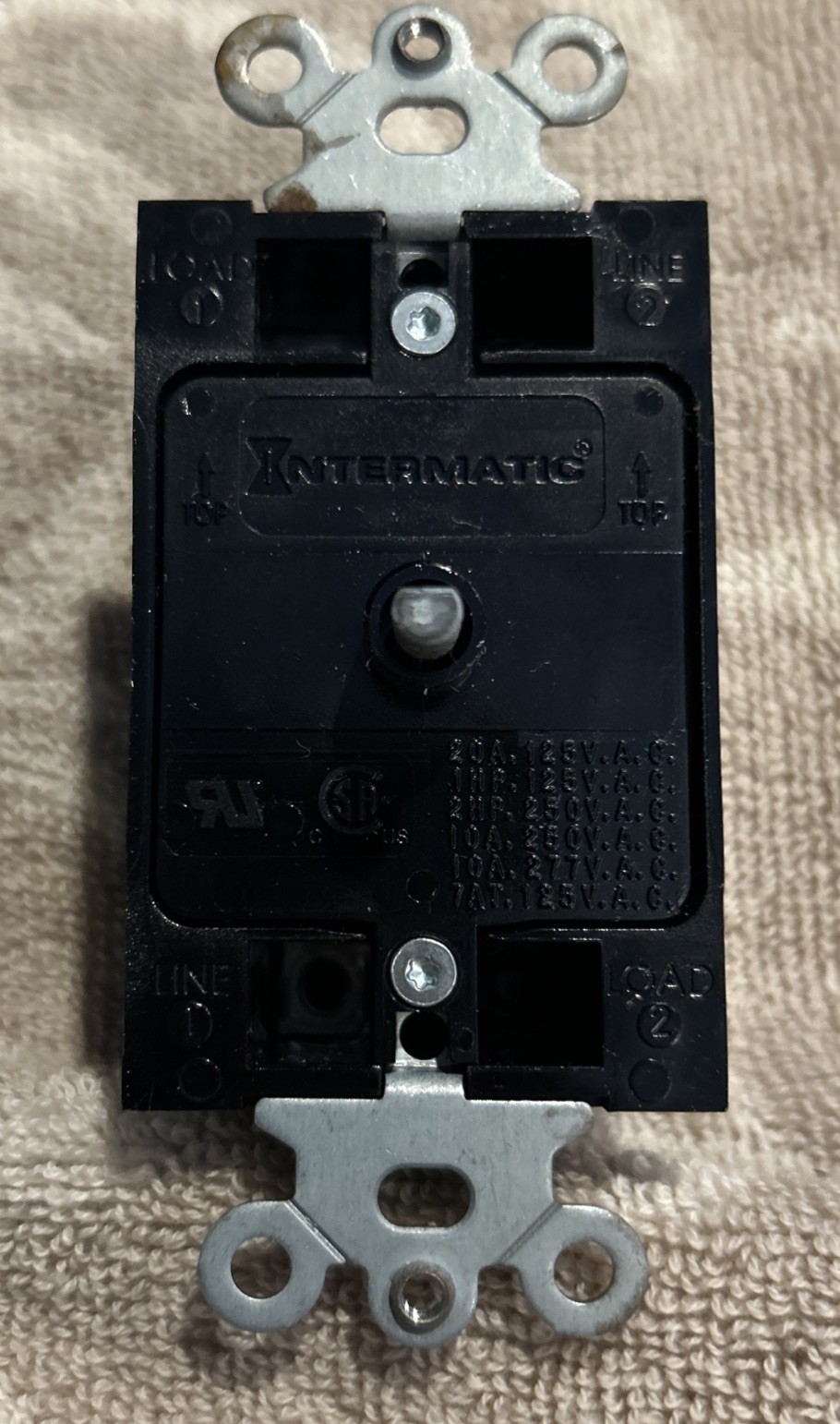 Intermatic 20 Amp 60 Minute Indoor In-Wall Spring Wound Timer Gray SW60MK
