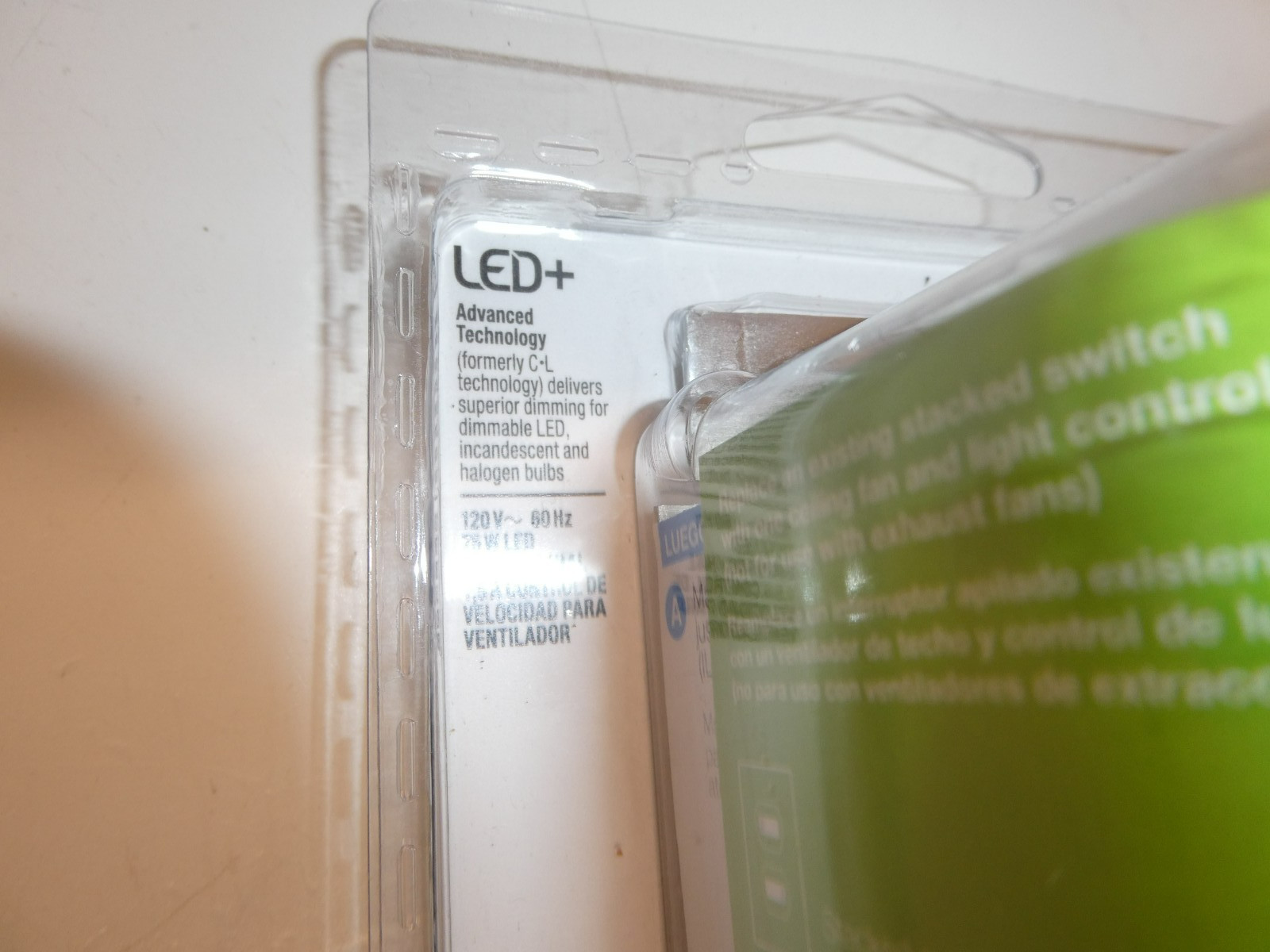 NEW Lutron Maestro Fan Control and Light Dimmer for Dimmable LED+ MACL-LFQH-WH