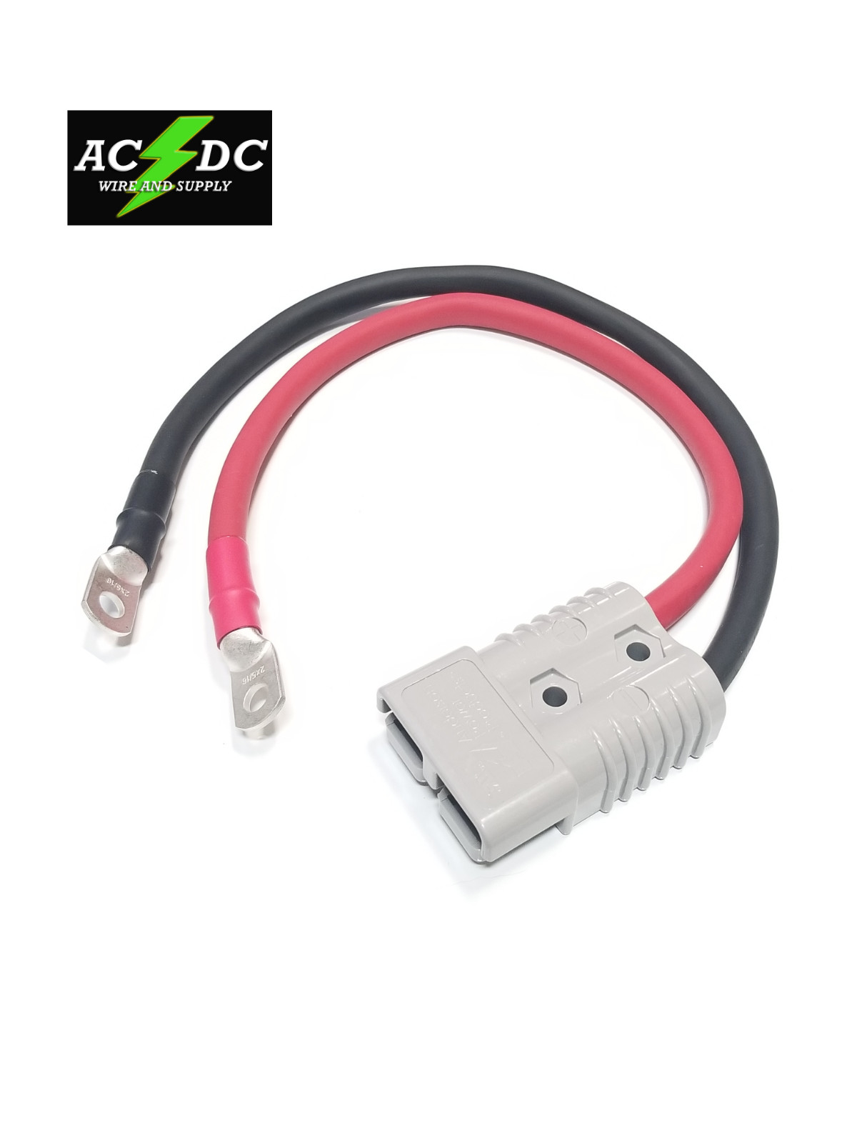 Anderson SB350 Copper Battery Cable Assembly 2/0 Gauge AWG w lug/terminal/clamps