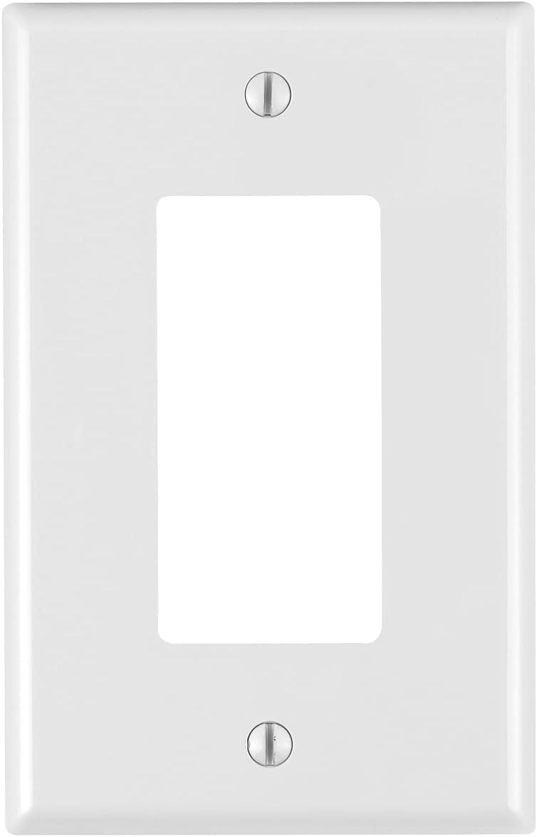 10-Pack White Decorator Wallplates – Stylish Solution for Wall Irregularities