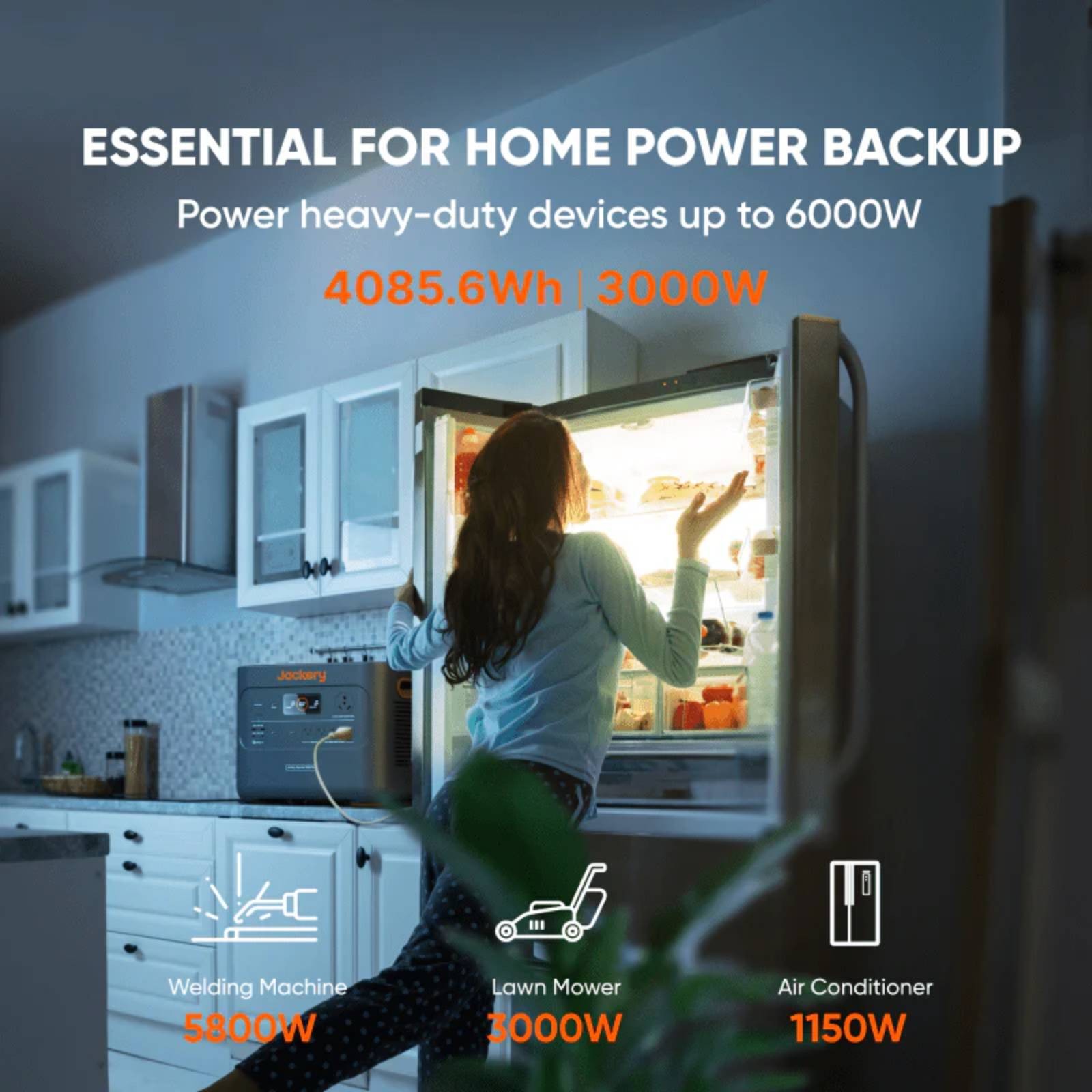 Jackery Explorer 2000 Plus Solar Generator Kit (4kWh) + SolarSaga 500 X