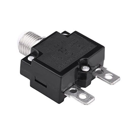 Reset Thermal Switch,L2 Series 125-250V AC 50V DC Push Button Manual Reset 15A