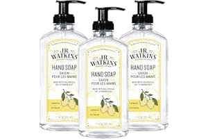 J.R. Watkins Gel Hand Soap, 3 Pack of 11 Fl Oz, Lemon Scent