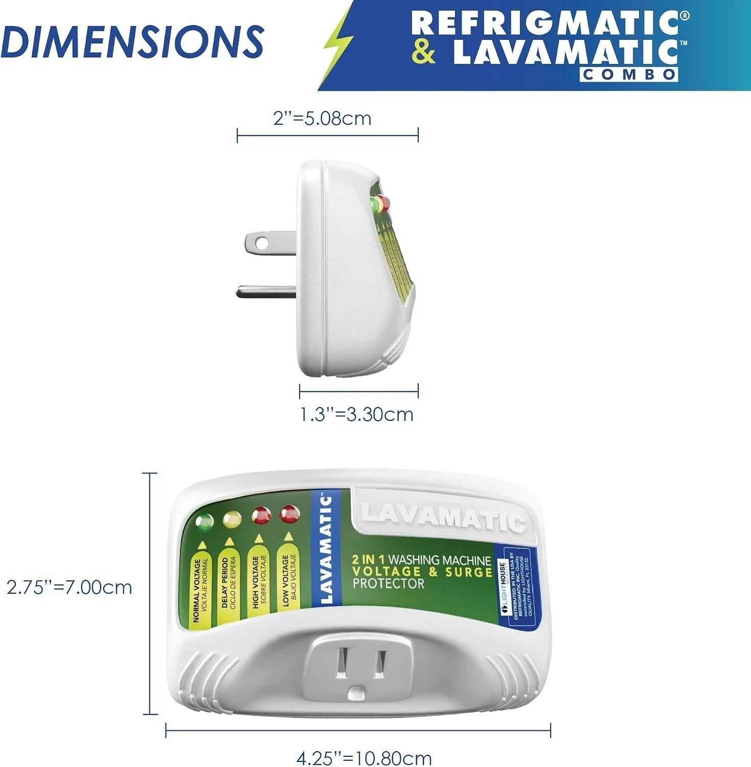 Two Electronic Voltage & Surge Protector Combo - Protect your Refrigerator an…