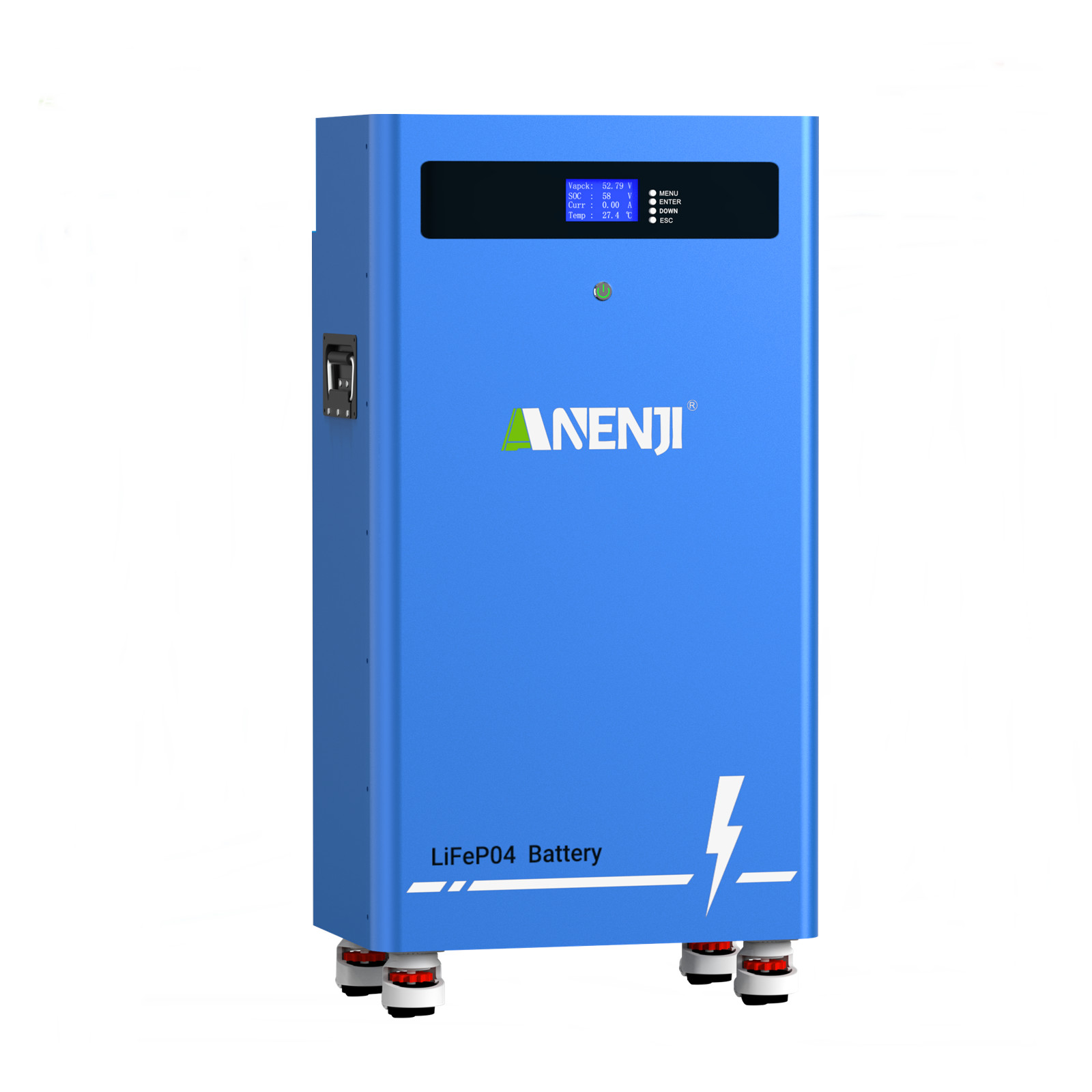 ANENJI 16KWh 314Ah 51.2V LiFePO4 Li-ion Battery Storage For Home Boat US Stock