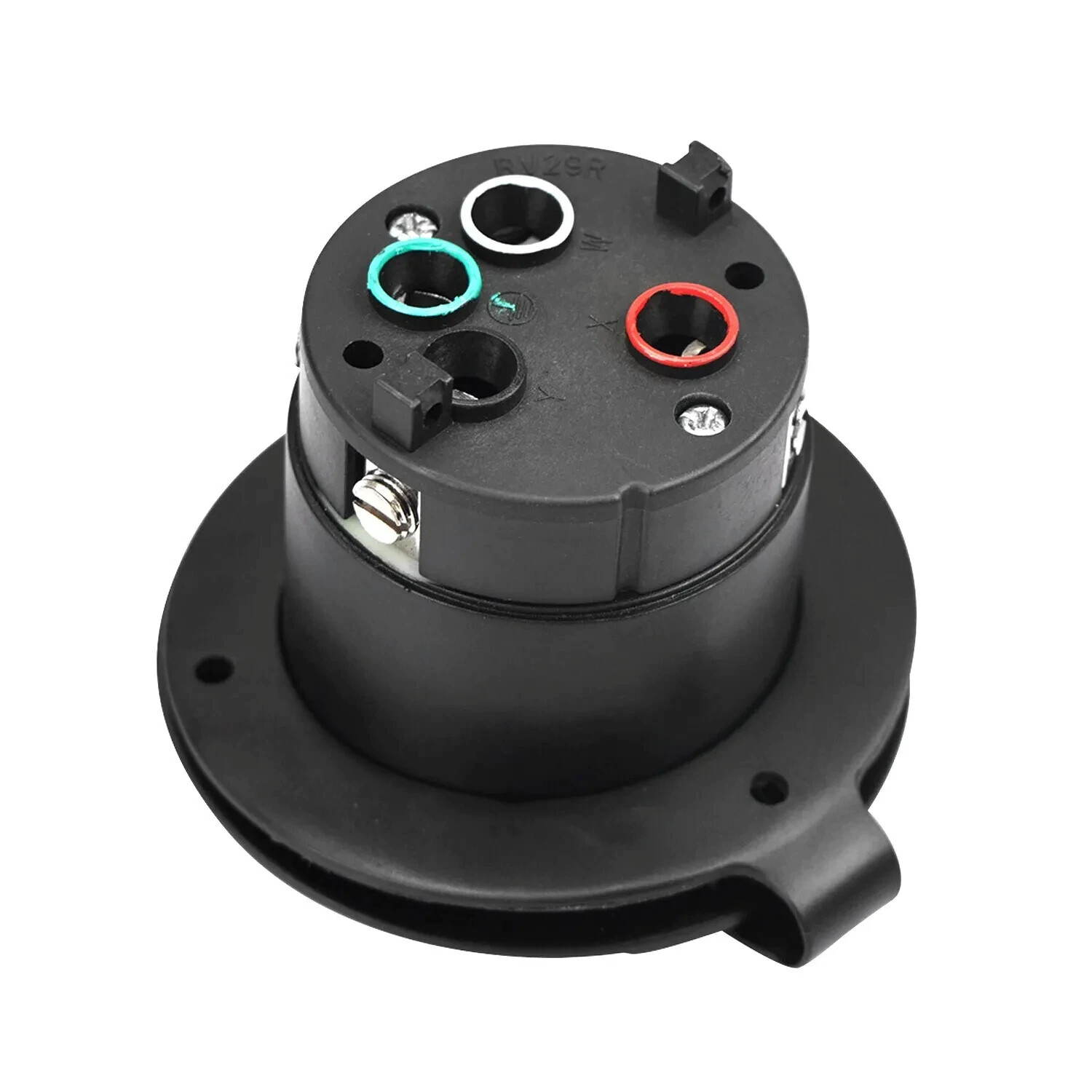 Flanged Inlet 50 Amp 125/250V RV Power Inlet Plug SS2-50P w/Waterproof Cover