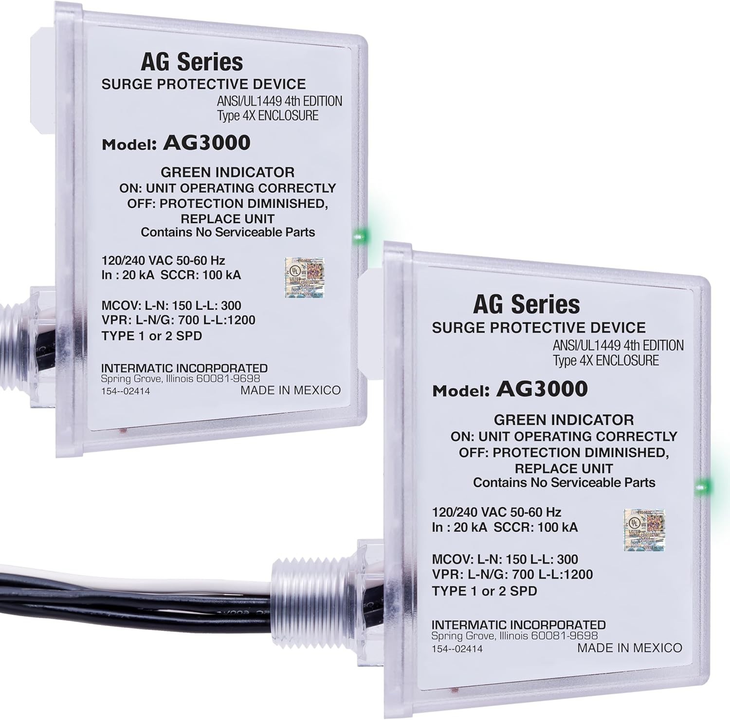 2 Pack Universal Surge Protective Device – Easy Monitoring