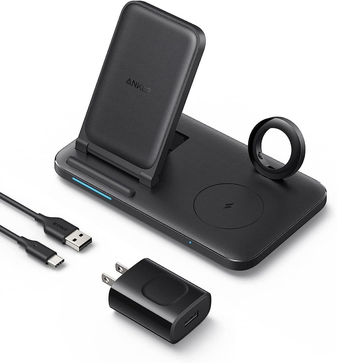 Anker 3-in-1 Wireless Charger Foldable QI Charging Station for iPhone 14-Refurb