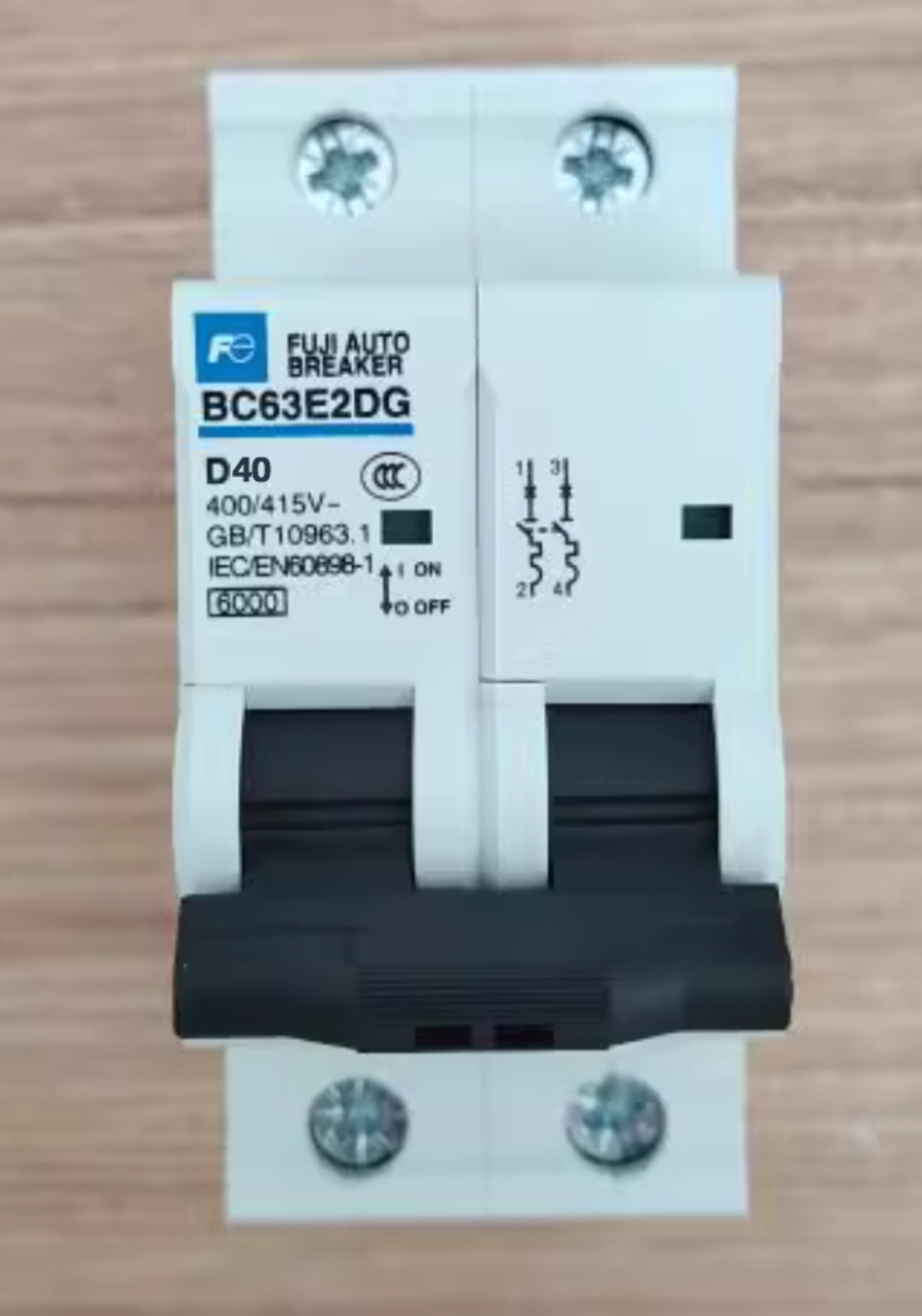 Fuji Electric Miniature Circuit Breaker MCB BC63E2DG-2P D40 40A