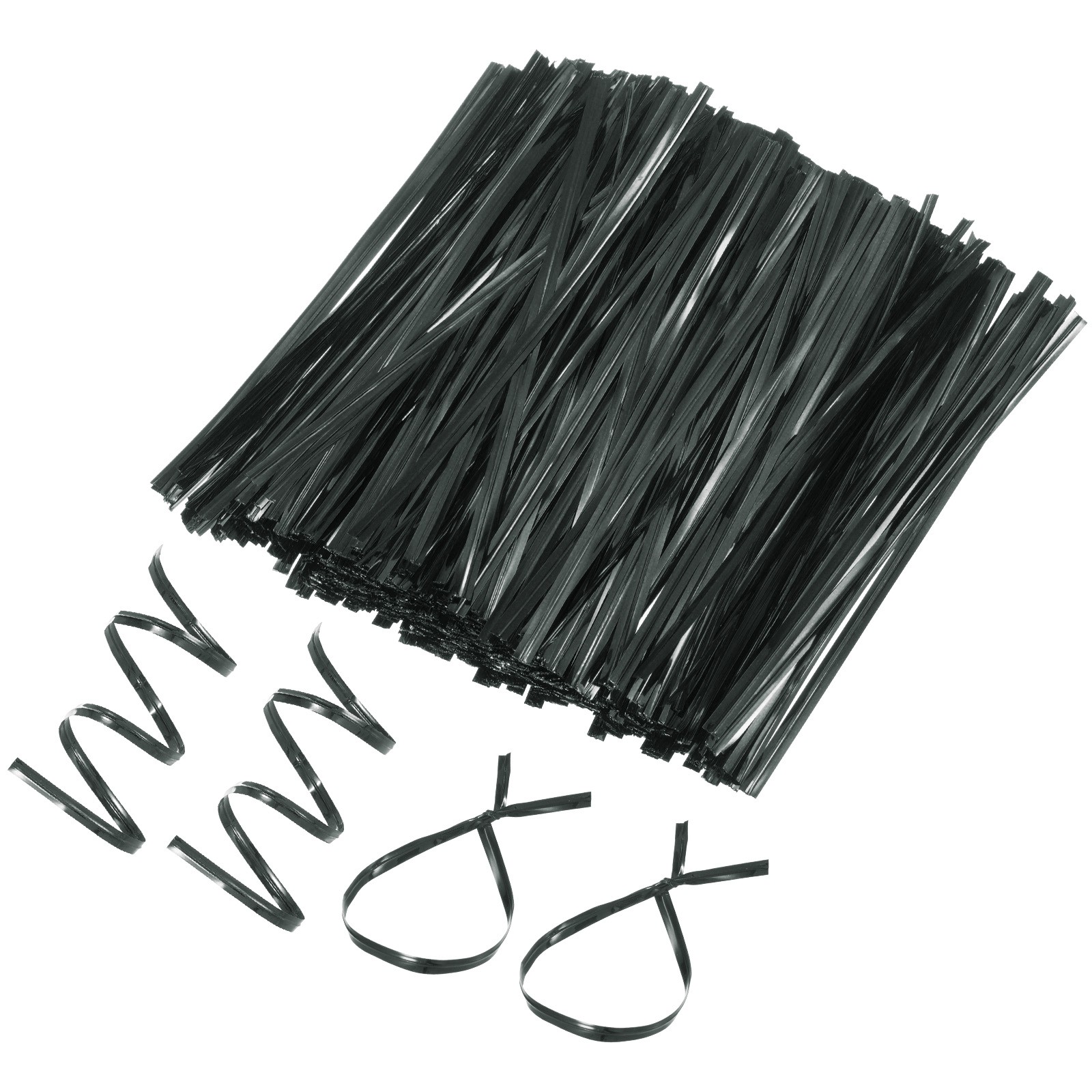 800Pack Metal Twist Ties, 12cm Metallic Twists Tie Bags Twisty-Ties Black