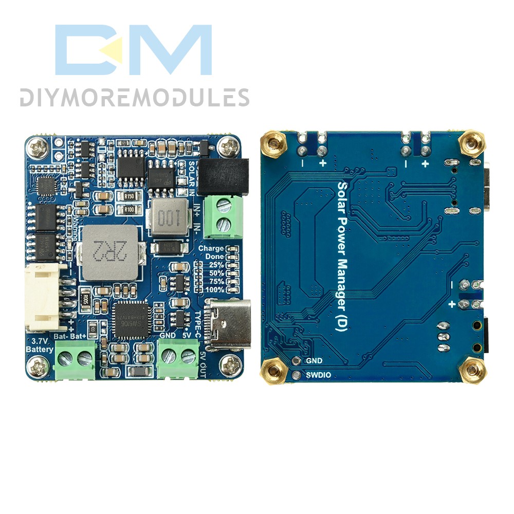 6-24V Solar Panel Power Management Module 5V 3A Supports MPPT, PD QC FCP SFCP