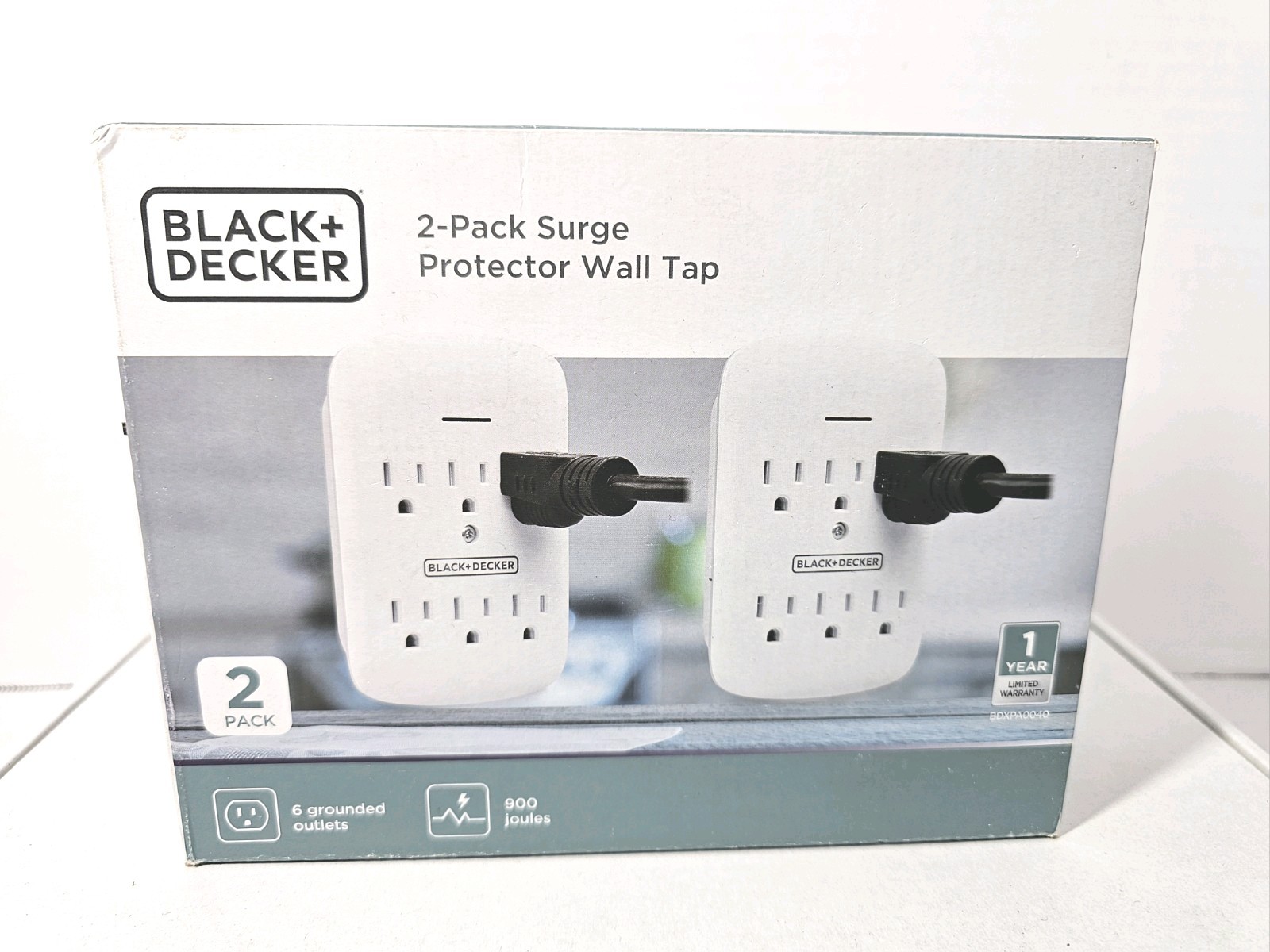 BLACK+DECKER Surge Protection (2 pack)Wall Tap-Outlet 900 Joules 1875 -Watts NEW
