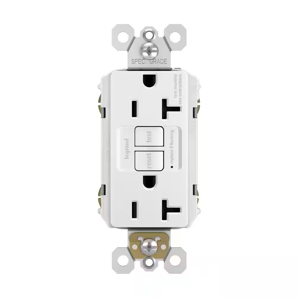 Legrand 1597TRW Tamper-Resistant 15A SelfTest Duplex GFCI – White NEW (10 Pack)