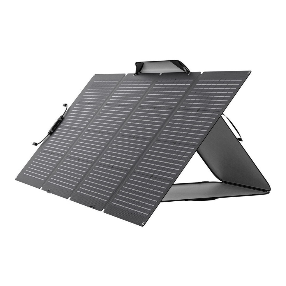 EcoFlow 220W Bifacial Portable Solar Panel IP68 Water-Resistant (Black)