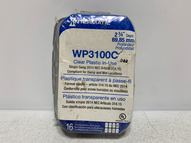 Intermatic WP3100C Weatherproof Cover Single-Gang 2.75″ Clear