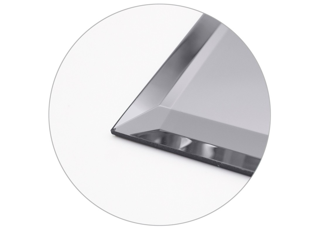 FHC MP9G 5-1/4″ x 7-1/4″ Triple Toggle Gray Glass Mirror Plate