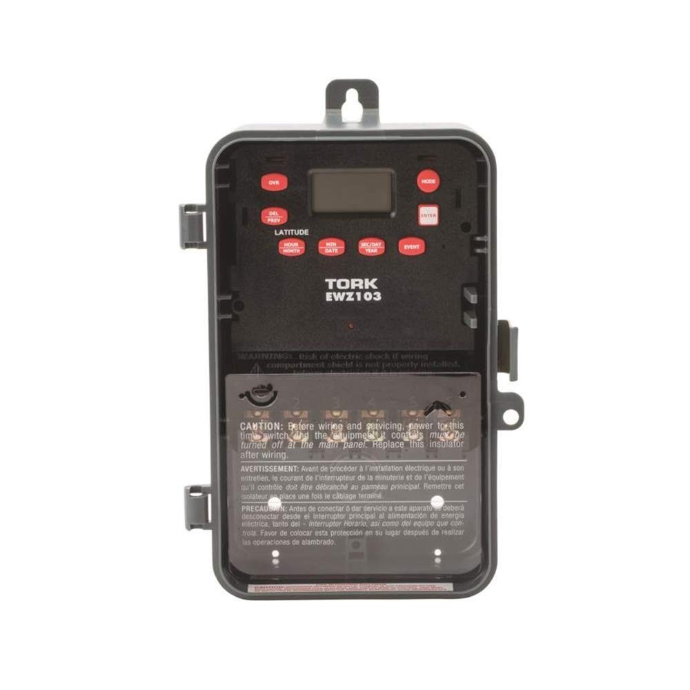 Nsi Ewz103 Astronomic 7 Day Digital Time Switch Dpst 120-277V Ip54