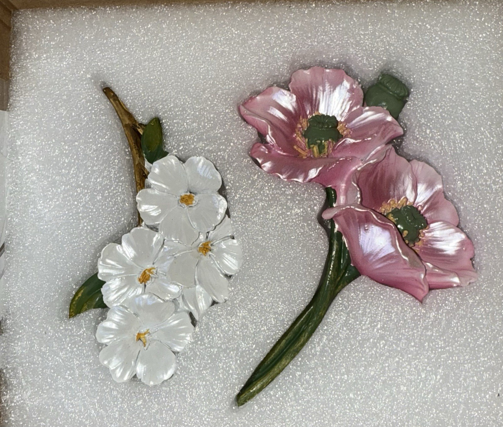 4 PCS Removable Fresh Plants Flower Switch Stickers NIB BX41
