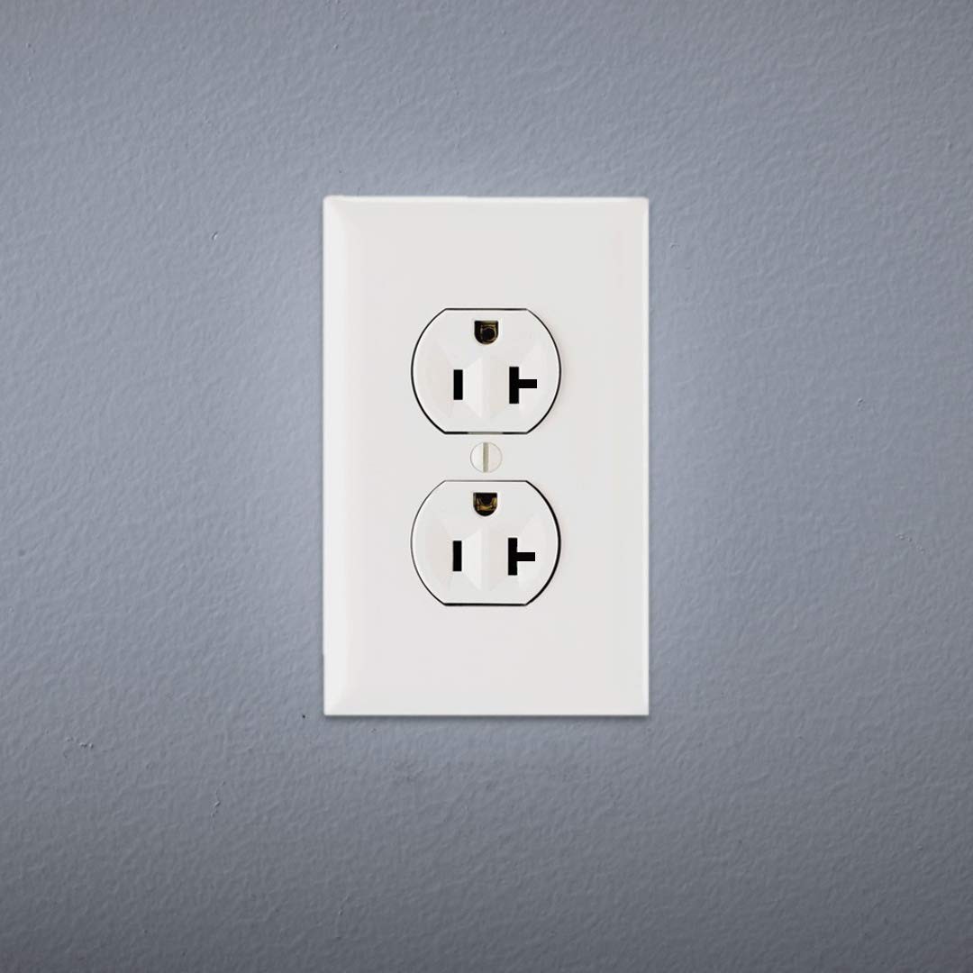 Commercial Grade Duplex Receptacle Outlet 20A White CR20WCC12 Hardware Wall