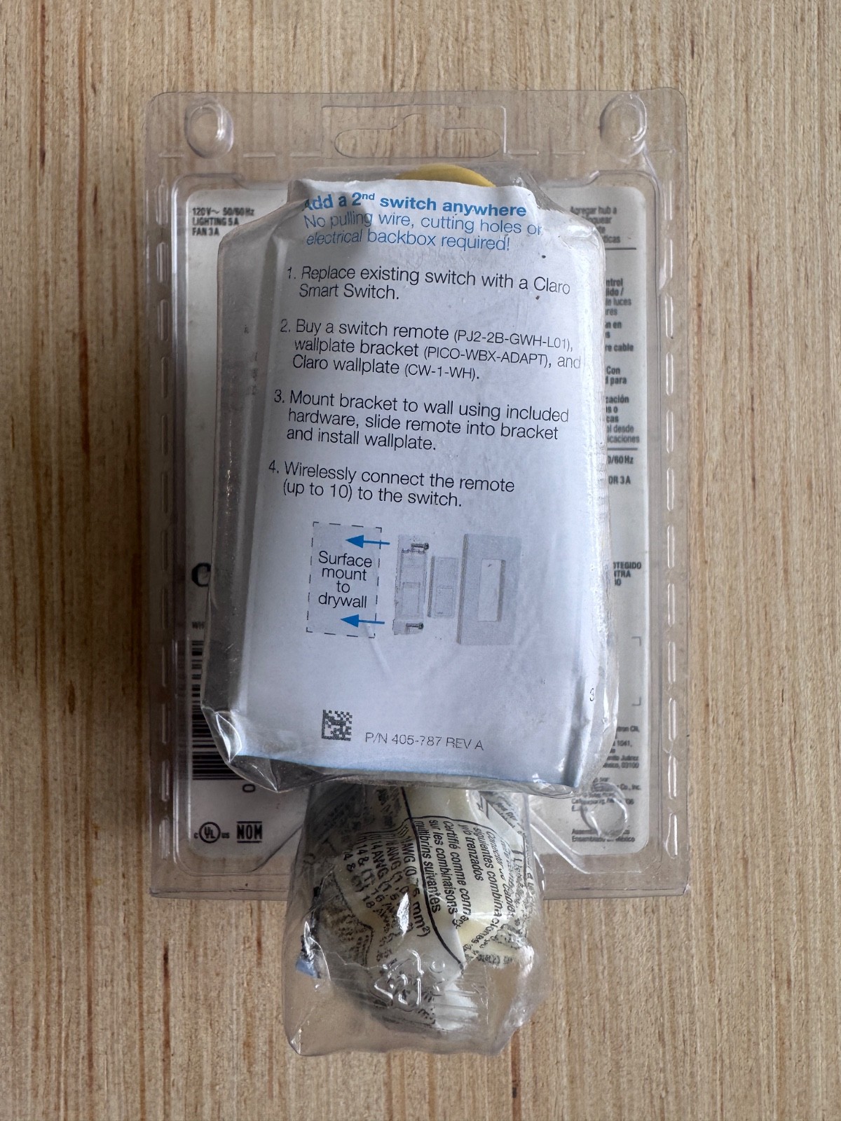 Lutron Caseta Claro Smart Switch – White