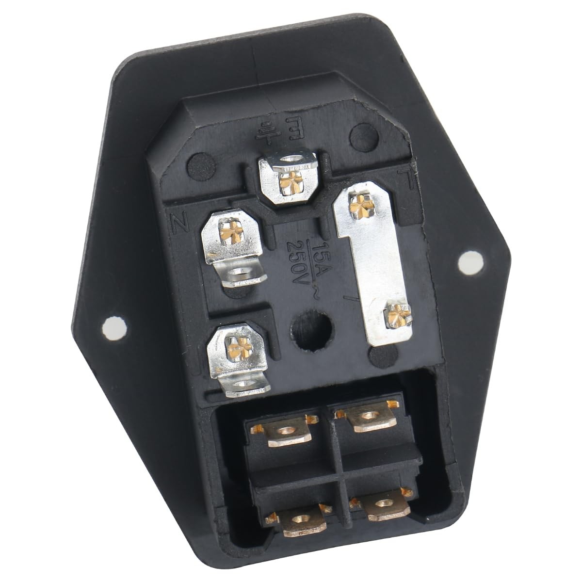 2pcs Inlet Module Plug Fuse Switch Male Power Socket 10A 250V 3 Pin C14 IEC32…