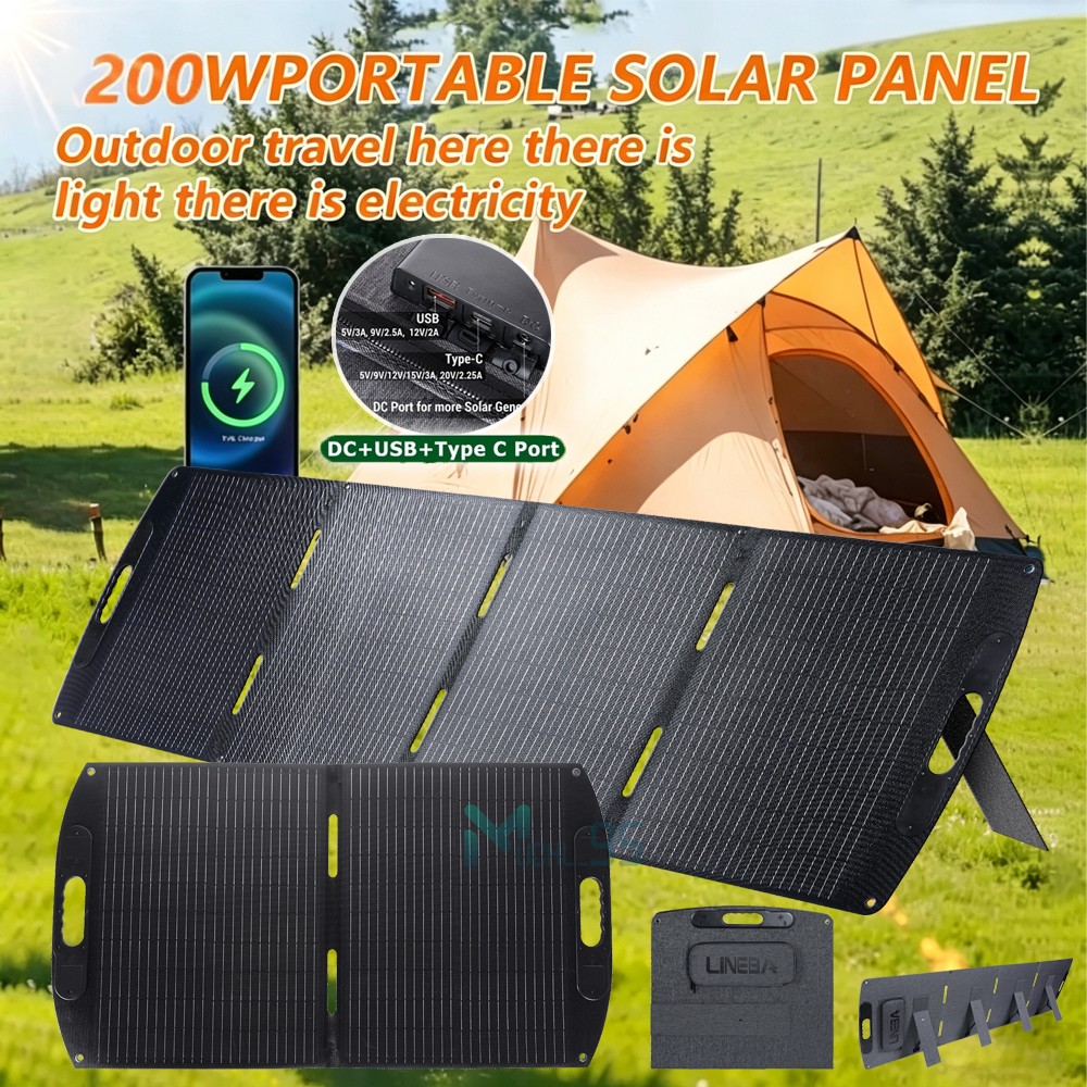 400W Portable Folding Solar Panel Charger Power Station IP65 for Home RV Camping