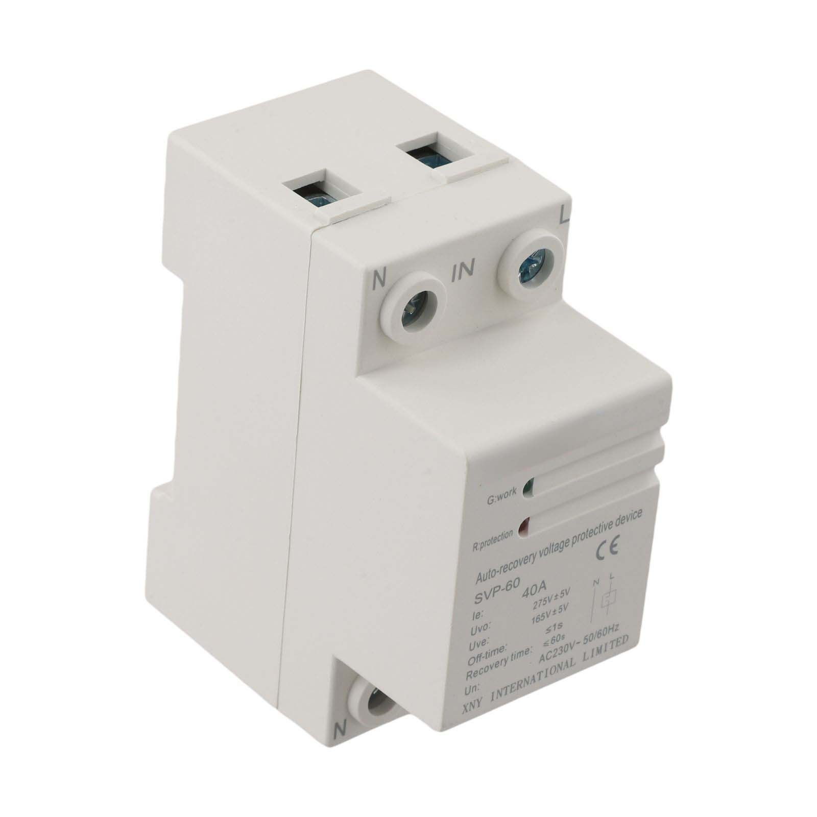 Residential Single Phase Voltage Current Protector Overvoltage Undervoltage