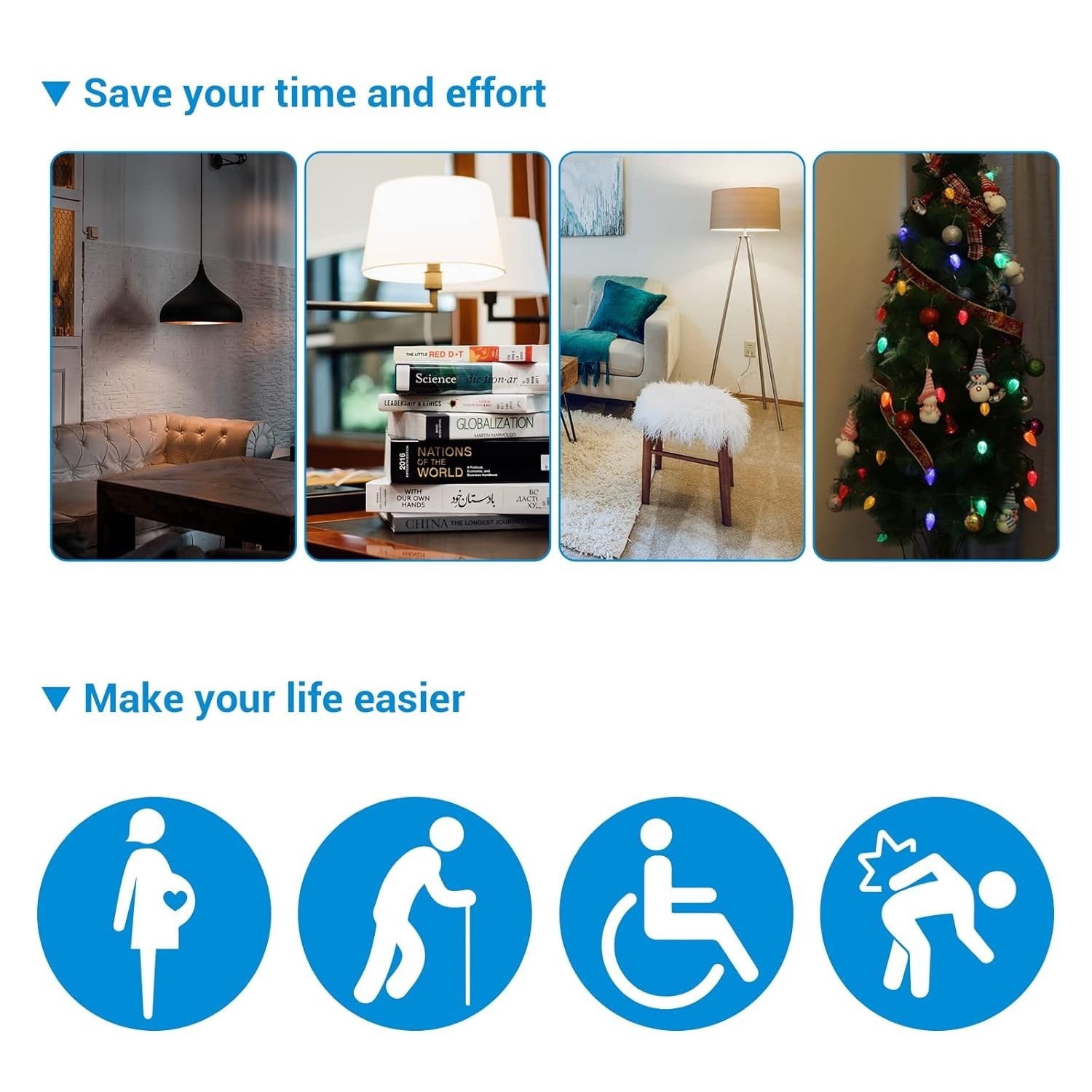 Indoor Remote Control Outlet, Wireless Remote Light Switch, No Interference R…
