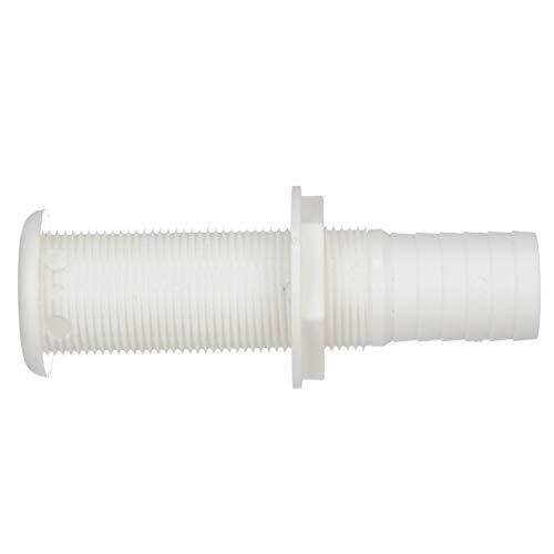 Seachoice 18181 Extra Long Thru-Hull Fitting with Broad Flange for 1-1/8 Inch ID