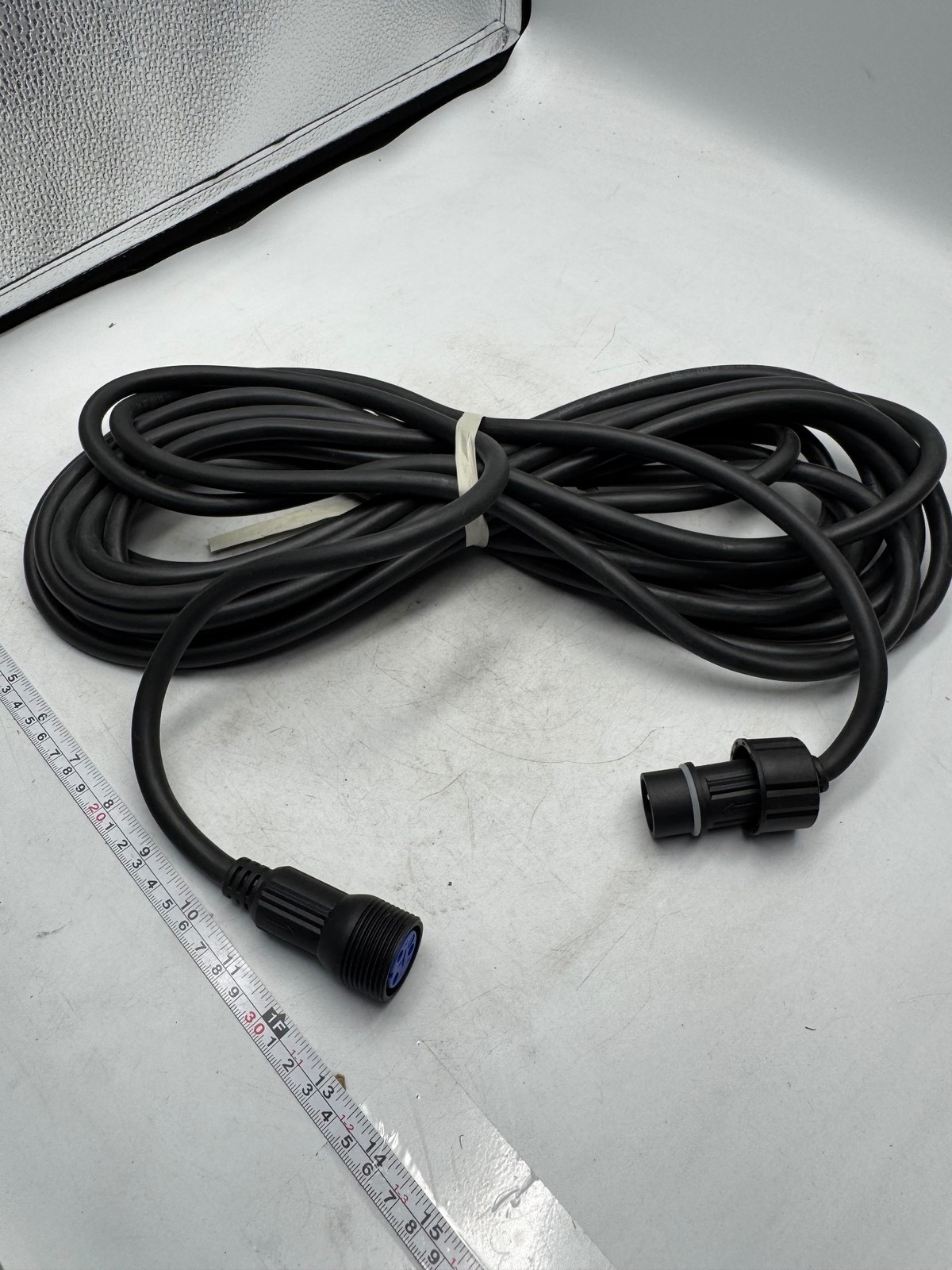 3-Pin Waterproof Extension Cable Black Heavy Duty Long Outdoor Power Cord Extra