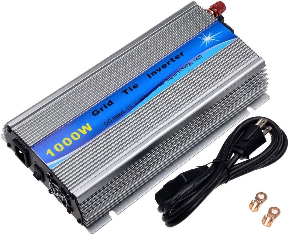 1000W Grid Tie Inverter Stackable MPPT Pure Sine Wave DC30-45V Solar Input AC…