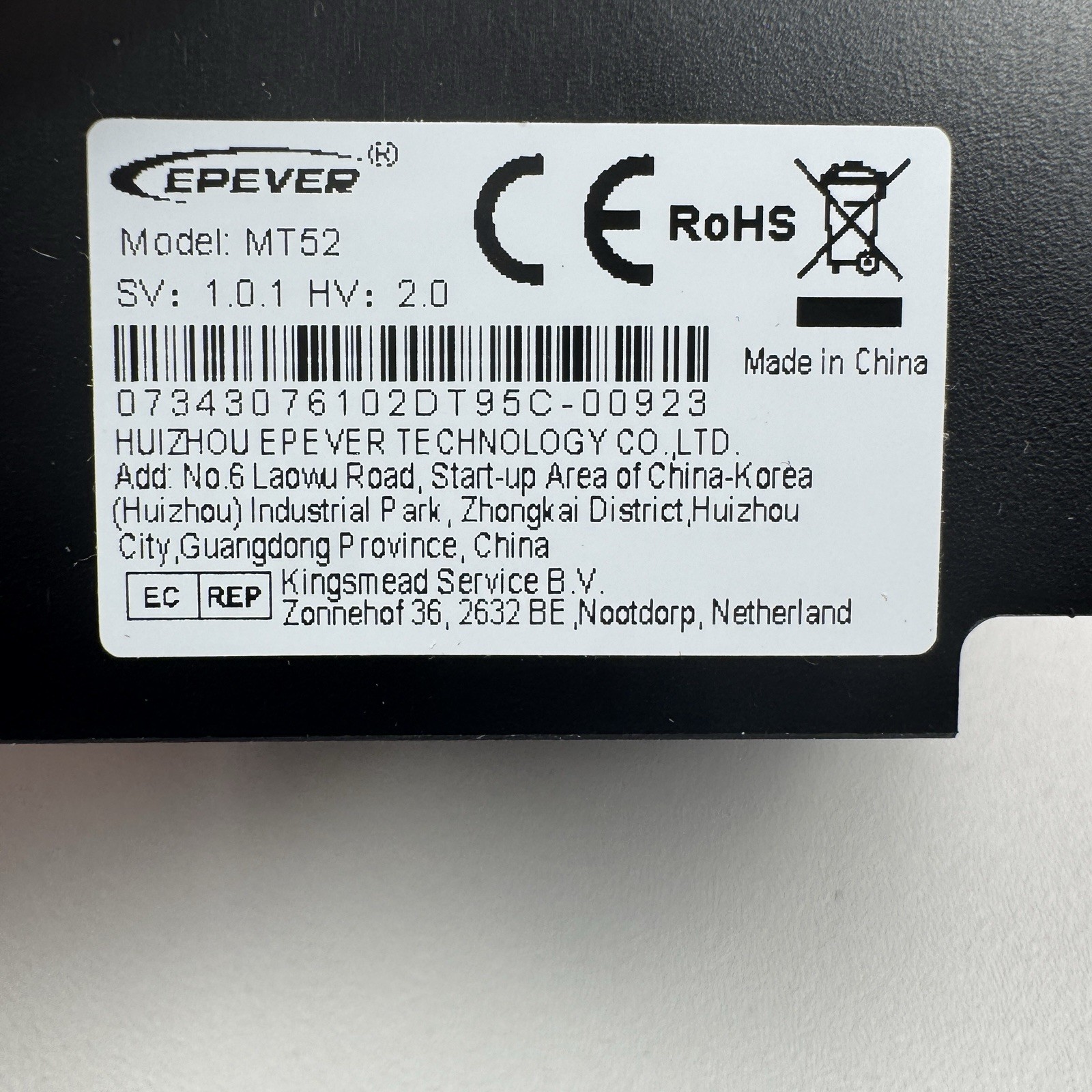 Epever MT50 Remote Meter LCD Display for Epever MPPT Solar Charge Controller…