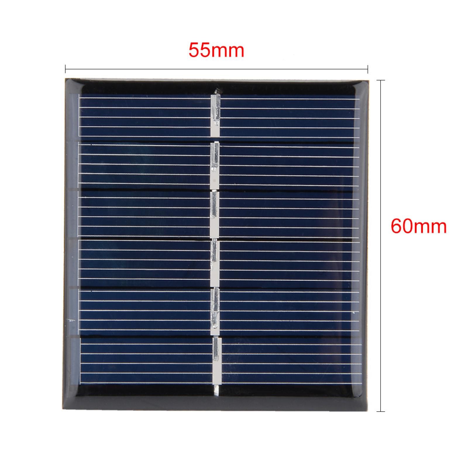 5Pcs 3V 110mA Poly Mini Solar Panel Module DIY for Phone Toys Charger 60mmx55mm