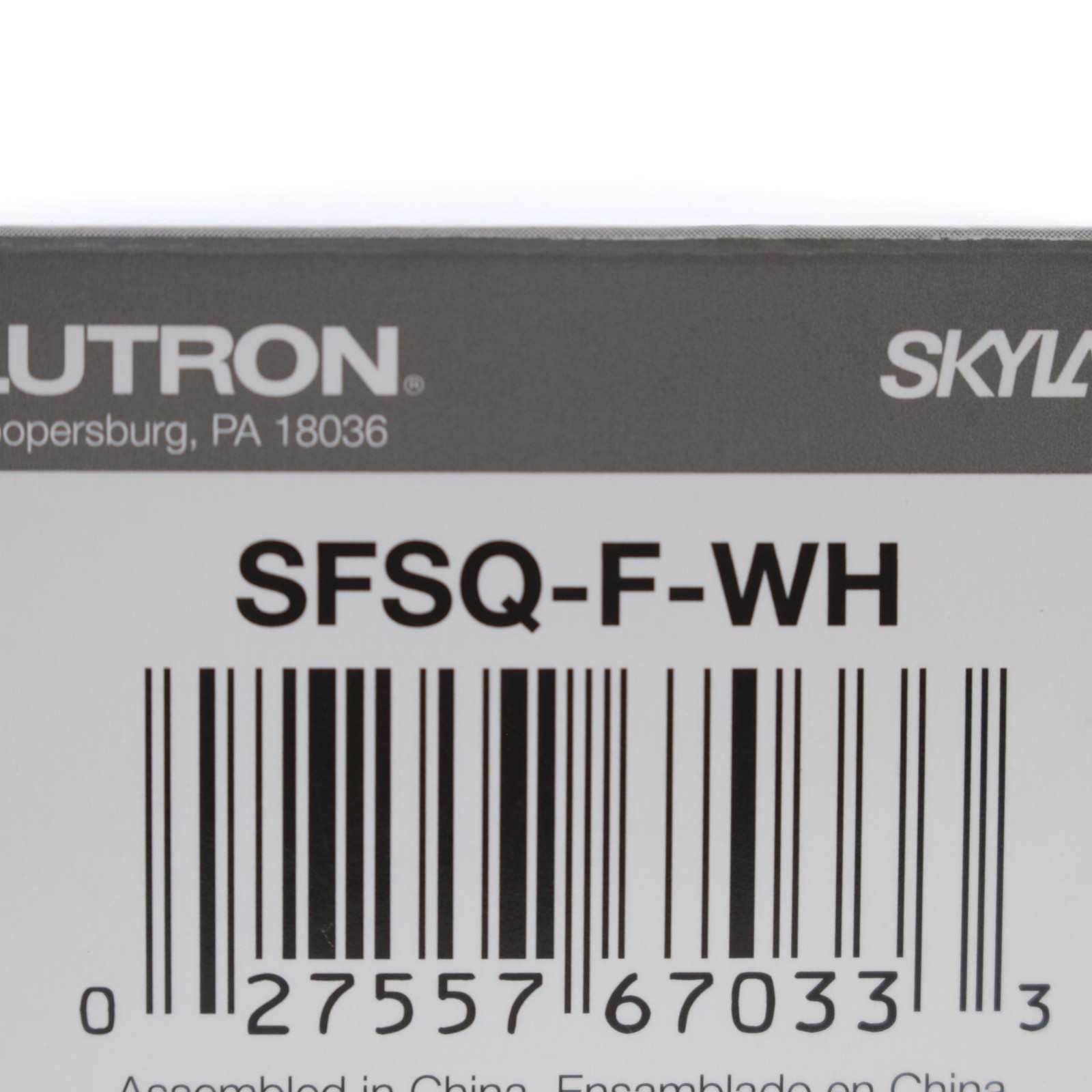 Lutron SFSQ-F-WH 1.5 A Single-Pole Fan Control White Quiet 3-Speed