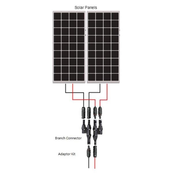 1-10 Pairs Solar Panel T Branch Connectors Cable Splitter Coupler Combiner XZ
