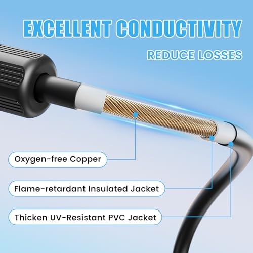 7-in-1 Solar Panel Adapter Connectors,3.6 Feet Universal 12AWG MC4 Cable to DC