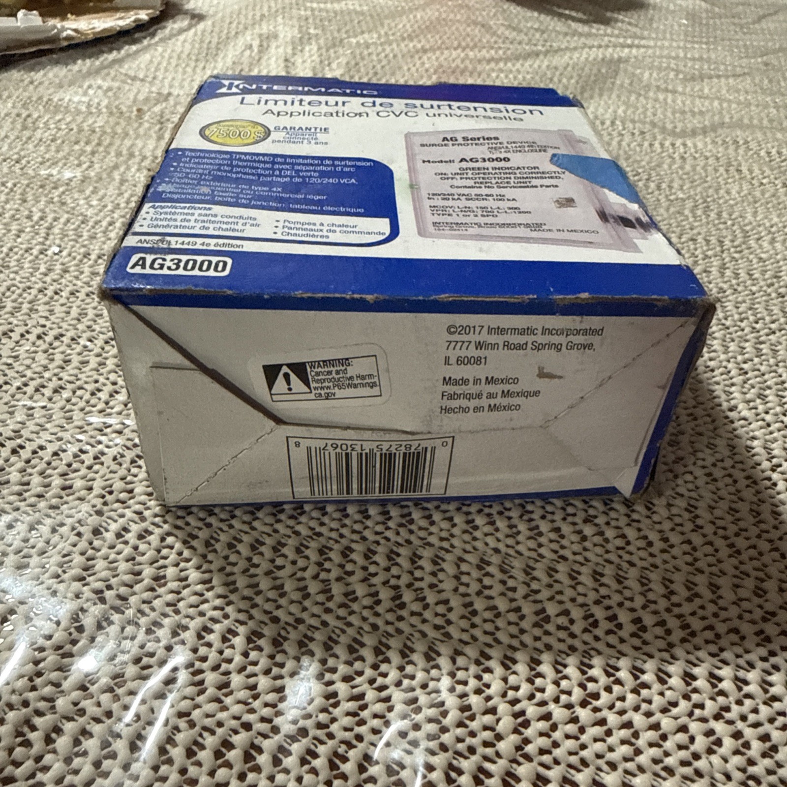 Intermatic AG3000 120/240 VAC Universal HVAC Surge Protective Device NEW