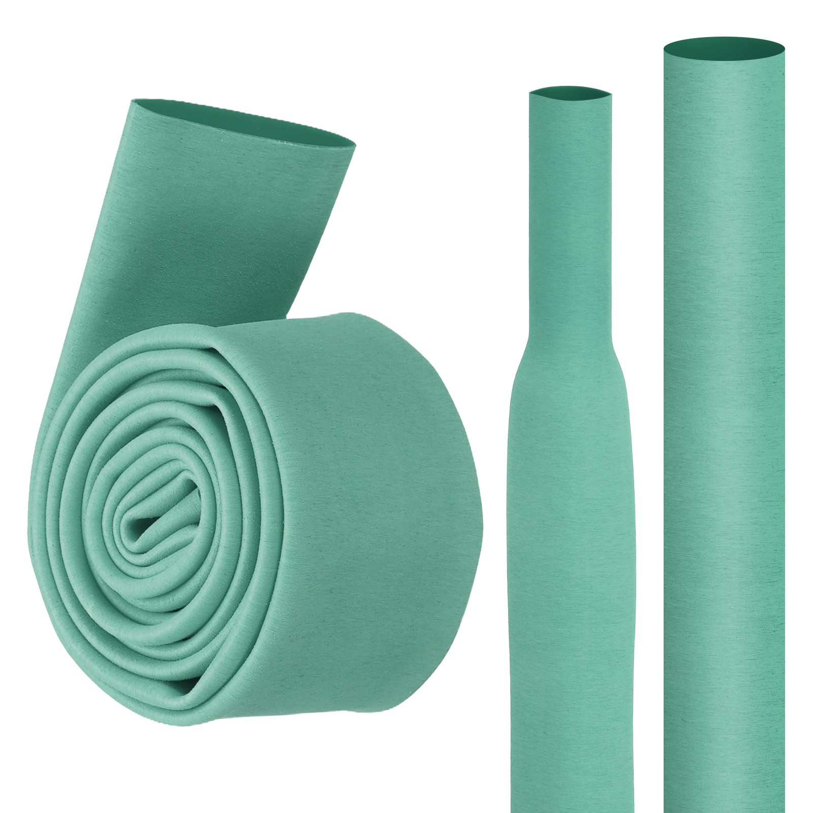 1 Pack of Heat Shrink Tubing L3.28 Feet Inner Dia 20mm 1.7:1 Green Frosted