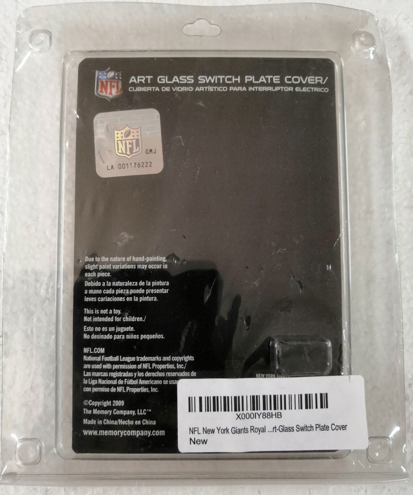 New York NFL Giants Light Switch Plate Cover