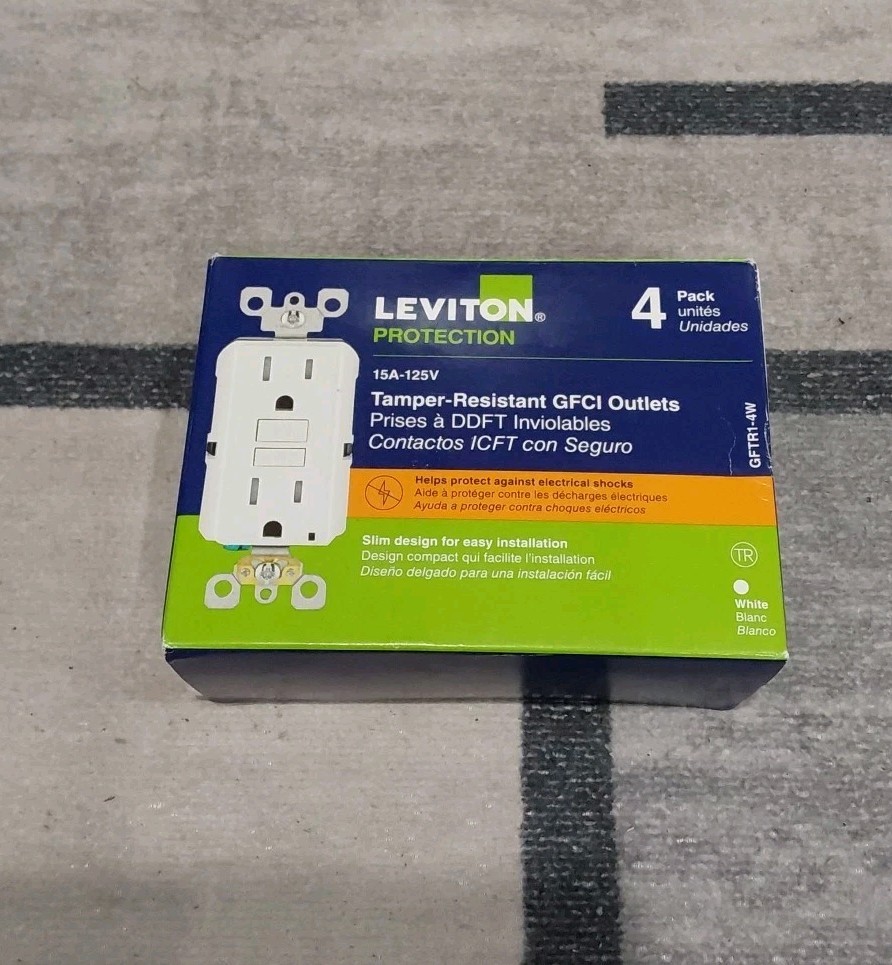 Leviton Protection GFTR1-4W Tamper Resistant GFCI Outlets NEW F2