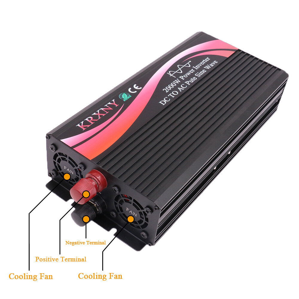 1000W 1500W 2000W Off Grid Pure Sine Wave Power Inverter 12V 24V 48V to 120V