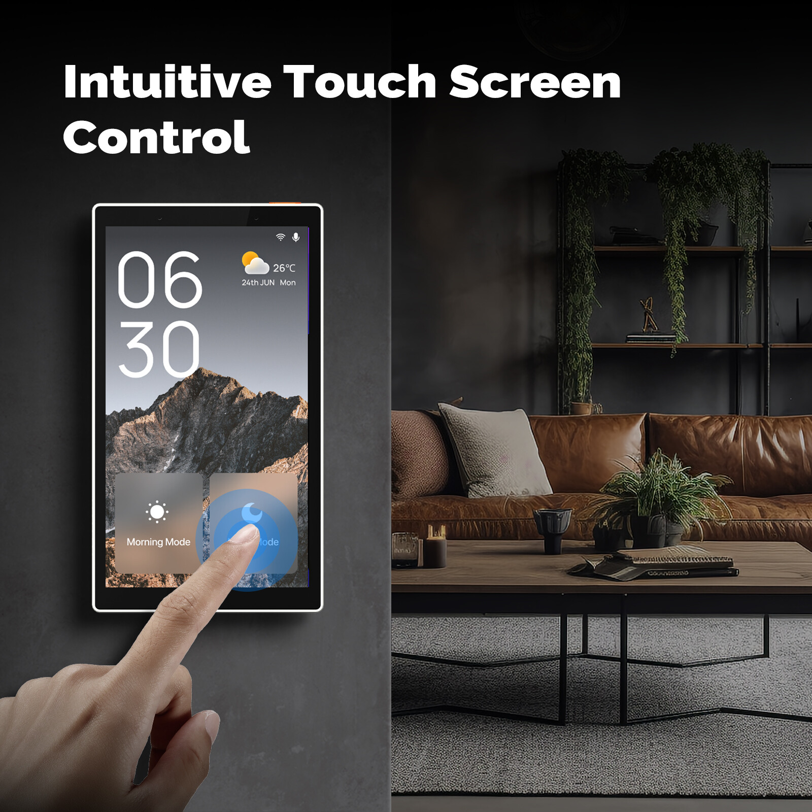 MOES WiFi&Zigbee Smart Switch Touchscreen Panel Alexa Built-in Voice&APP Control