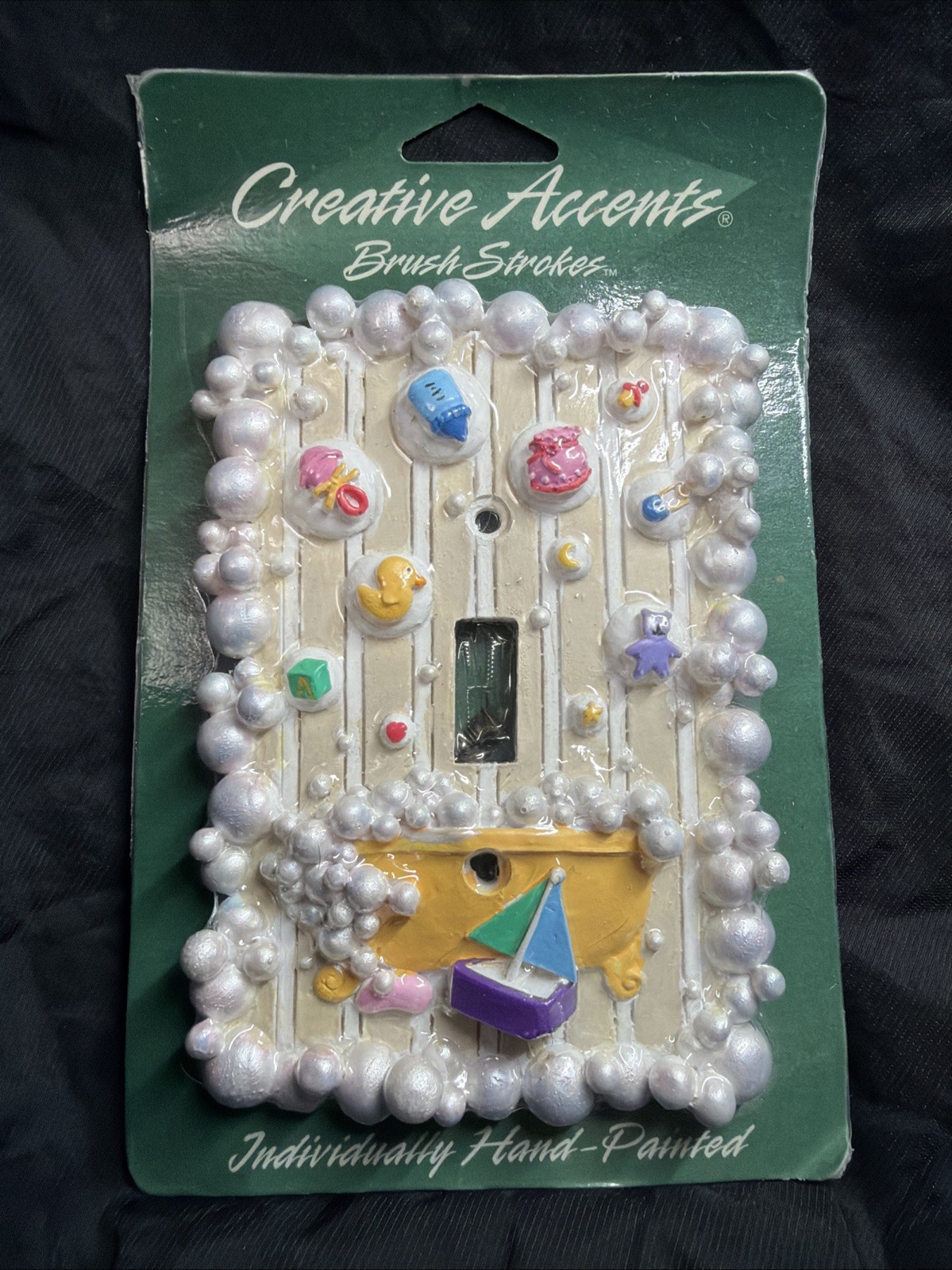 Creative Accents Hand Painted Light Switch Plate Cover Resin Rub-A-Dub
