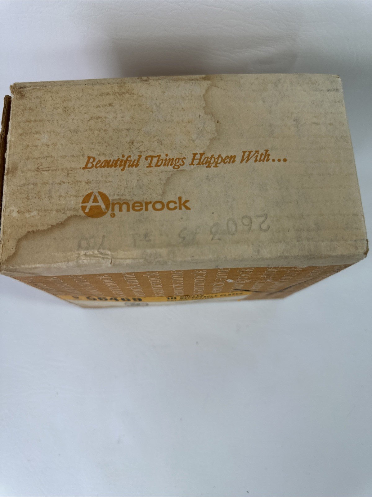 Vintage Porcelain Ceramic Wall Outlet Cover Gold Mixed Sear Lot Of 6 NOS