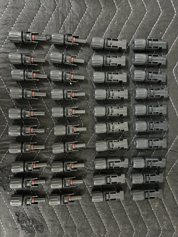 Solar Cable MC-4 Connector-Crimping Tool Kit,20 Pairs Male/Female Solar Panel