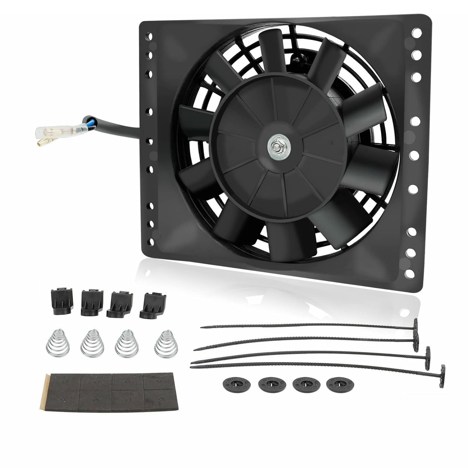 6” Inch Small Slim Push Pull Electric Cooling Fan 650CFM Radiator Oil Cooler
