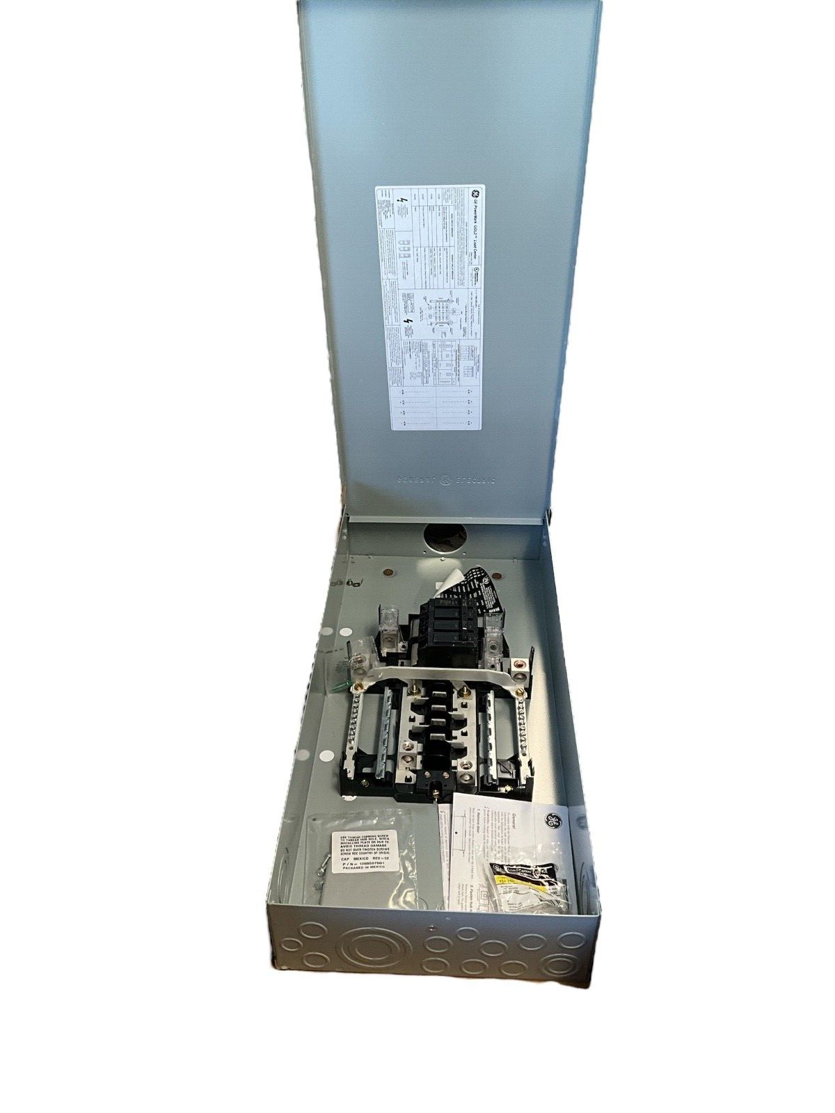 GE 150 Amp 8-Space 16-Circuit Load Center Outdoor Main Breaker TM815RCUFLP.