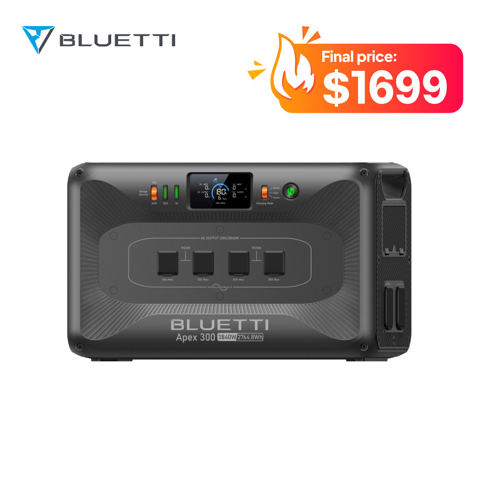 BLUETTI Apex300 2764.8Wh Portable Power Station Generator for RV, Off-grid Life