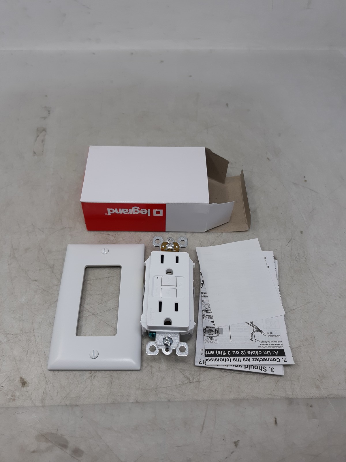 Legrand 1597TRW GFCI Receptacle Tamper Resistant Outlet 15A 125V